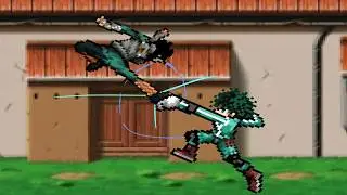 Rock lee vs. Midoriya (short animation)