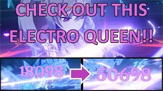 (125,000 Elemental Burst Dmg) | C0 Keqing x3 More Dmg Combo Set Up | Electro Queen | Genshin Impact