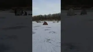 Чарыш. зимняя рыбалка с палаткой. палатка от Джамика, шанхай салам