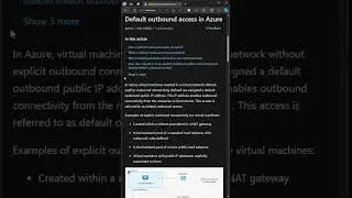 Default Outbound Access for Azure VMs is Going Away! #shorts