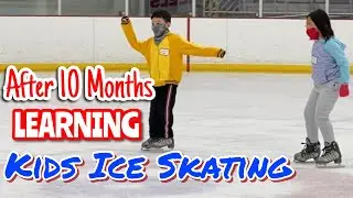 After 10 Months Kids Learning Ice Skating #AllSeasonsUSA #U1Min #CuocSongMienTrungNuocMy