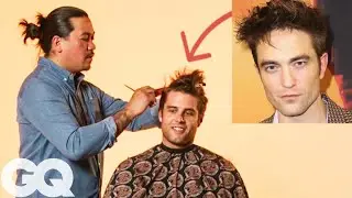 Robert Pattinson's Haircut Recreated by a Pro Barber | Make Me Look Like | GQ