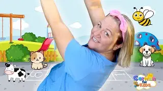 Riesen-Rutschspaß und Tierpuzzle-Abenteuer auf dem Spielplatz! | Lerne mit Frau Collett