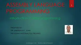 Assembly Language Programming Example 1