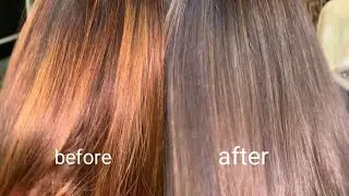 Transform hair colour at home blonde to medium ash blonde