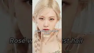 Rosé in blonde is iconic 😚😚