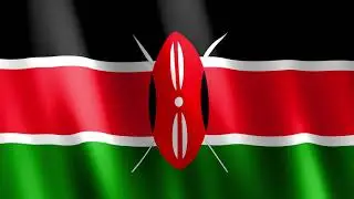 Kenyan Flag Waving