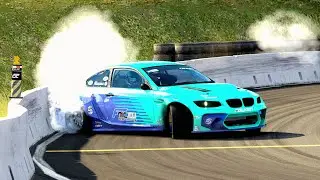 BMW M3 E92 James Deane's Falken drifting VDC Sturup Raceway 2022/Assetto Corsa