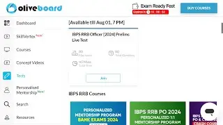 OLIVEBOARD IBPS RRB Officer [2024] Prelims Live Test | AUG-01