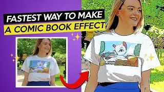 How to make a COMIC BOOK CARTOON effect in Photoshop tutorial