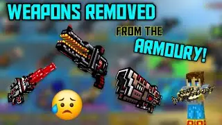 Weapons REMOVED from the armoury in Pixel Gun 3D 2024...