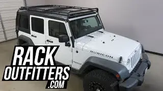 2007 to 2018 Jeep Wrangler JK with Gobi Stealth No Drill Offroad Rack