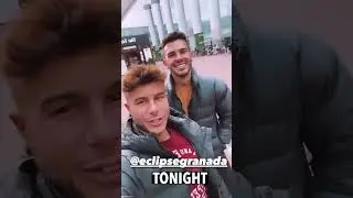 Allen King y Pol Prince en el aeropuerto de camino a su show en Eclipse Granada pub LGTBI.
