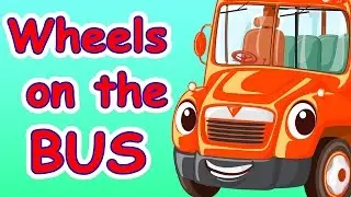 Wheels on the Bus - Nursery Rhymes - Kids Song - Red Bus