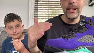 Live! Nike Air Jordan 5 V Reverse Grape Review