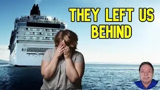 PASSENGERS WATCH SHIP LEAVE  THEM BEHIND FROM PARKING LOT   CRUISE NEWS