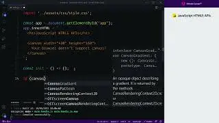 JavaScript HTML5 APIs 047 Feature Detecting the Canvas API