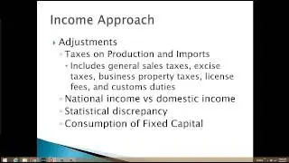 GDP Income Approach