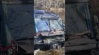 Эффектный выход на берег гусеничного вездехода Tinger #track2 #offroad #вездеход