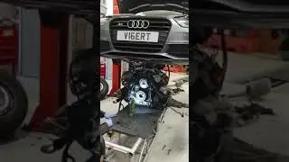 How to get the engine out of an Audi S4 3.0 V6