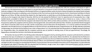 English Legal 100 WPM Dictation || 