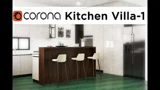 Kitchen Villa 3Ds Max Corona Render Part 1