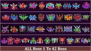 Galaxy Attack Alien Shooter | Boss Mode Level 1 To 42 | All Bosses Gameplay | Zambario Gamer