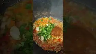 Spinach with lamb, cooking recipe :) very delicious.