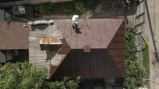 Агрегатная окраска кровли