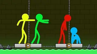 Red and Blue , Stickman Animation - (Escape Part 71)