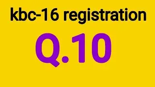kbc-16 registration question-10 | kbc 2024 | 5 May/मई 2024 | kbc registration Question | #kbc