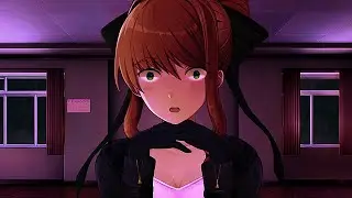 Pinching Monika's Cheeks | 