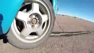 Killing tires with the old Volvo at a PPIR Drift Day