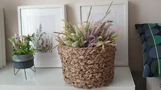 Плетёные коробки, кашпо, корзины из крафт бумаги. Поделки своими руками из бросового материала.