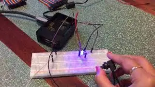 LED and pushbutton project with Raspberry pi 3