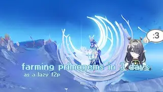 3 days of farming primogems | ⊹ ࣪ ˖ cozy genshin impact gameplay ⊹ ࣪ ˖