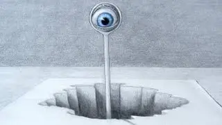 How to Draw a 3D Optical Illusion with Pencil - Fine Art-Tips