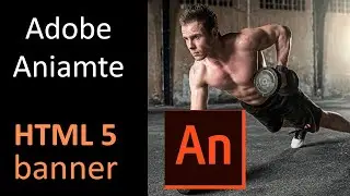 HTML5 animated banner in Adobe Animate  CC 2020 + Photoshop