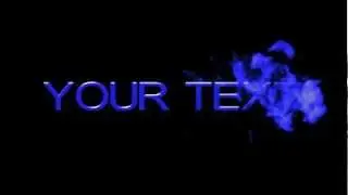 Smoke Intro - Blue (free after effects template)