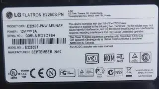 монитор LG FLATRON E2260S-PN не включается