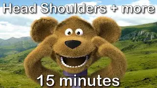 Head Shoulders Knees and Toes | 15 minutes compilation from tinyschool!