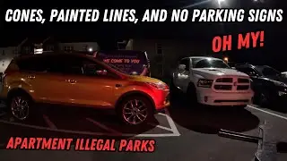 Cones, Painted Lines, and No Parking Signs OH MY! | Apartment Illegal Parks