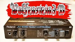 Wolfenstein 3D (1992) MIDI soundtrack OST on pro Roland synthesizer