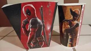 2024 DEADPOOL & WOLVERINE Cinemark Cup & Popcorn Bucket