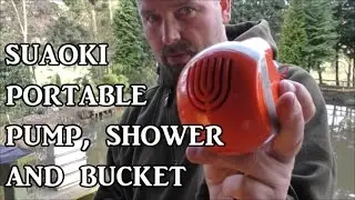 Portable Shower & Collapsible Bucket for outdoor and indoor use.