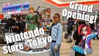 First Nintendo Store in Japan GRAND OPENING Day VLOG | Retro Gamer Girl