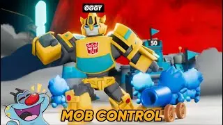 OGGY BECOMES MOB KILLER IN MOB CONTROL GAME | WITH JACK | OGGY GAME