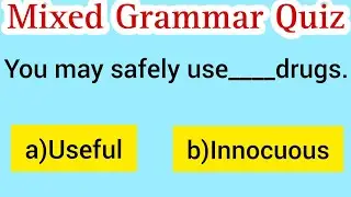 Mixed Grammar Quiz|English Grammar