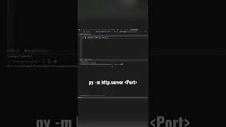 Launch web server with python 