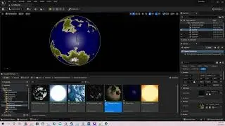 Learning unreal engine 5 by making a universe generator - Procedural planet material experiments